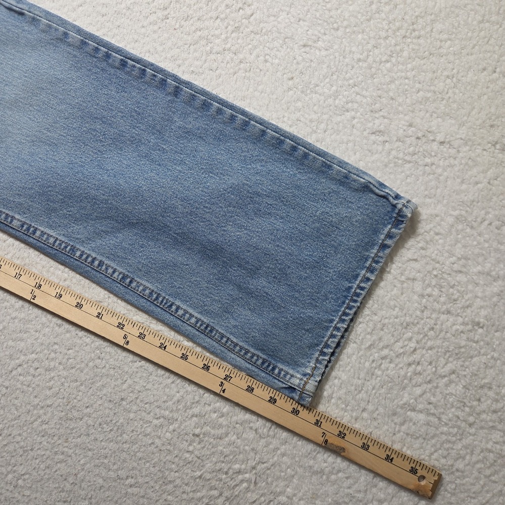 Y2K Arizona Jeans Co Mens Blue Boot Cut Jeans Skater Grunge Denim 32x30 - Picture 6 of 8